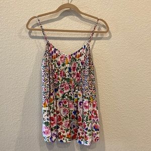 Madewell silk floral tank